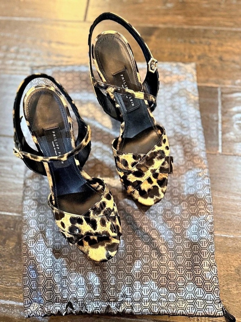 Leopard Platform Heels